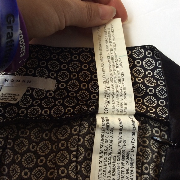 Zara woman silk patterned skirt button apron - Picture 4 of 4